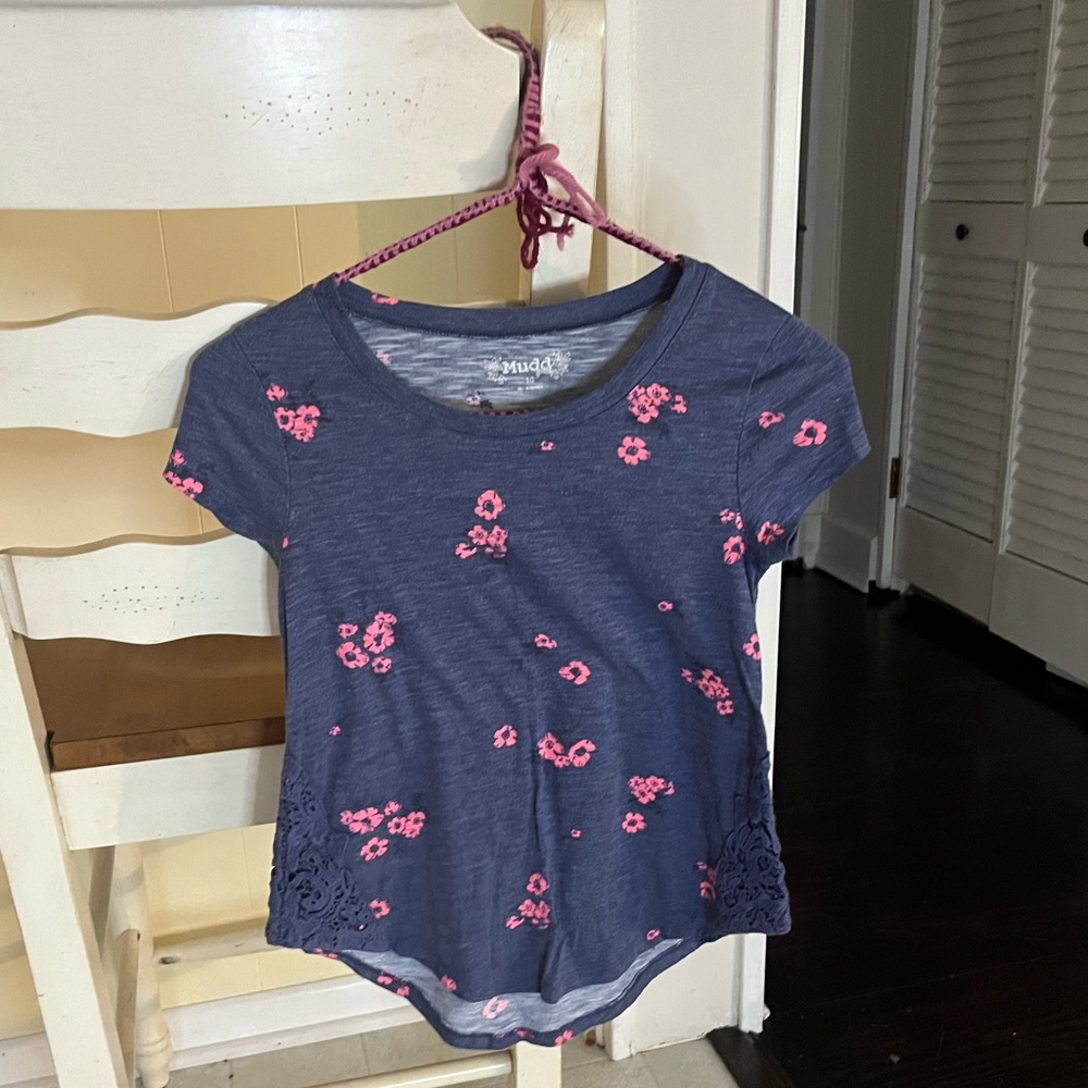 Blue Floral Children’s Shirt
